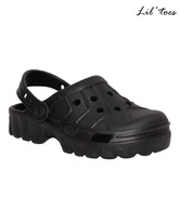 Lil Toes Black Clog Shoes