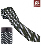 Espana Black & White Check Design Necktie
