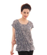 Blue & Cream Printed Top -GP03