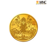 MNC 5 Gm 22kt Goddess Laxmi Gold Coin With 916 Fineness