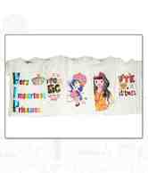 Good Way Cute White Pack of 5 T-Shirts For Kids