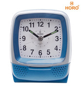 Horo Silver & Blue Table Clock