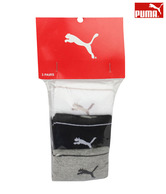 Puma Women's 3 Pair Socks Set  (White/Black/Grey)