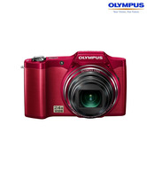 Olympus SZ-14 14MP Point & Shoot Digital Camera (Red)