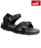 Puma Techno Ind Black & Blue Floater Sandals