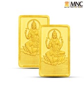 MNC 10 Gm 24kt Hallmarked Goddess Lakshmi Gold Bar With 999 Fineness