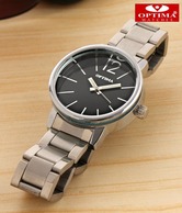 Optima Commanding Black & Gold Watch