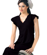 Khazana Bewitching Black Cotton Nighty