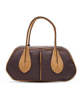 Lavie Dark Purple & Beige Handbag