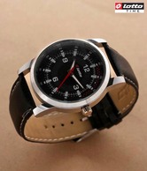 Lotto Black Dial & Strap Watch