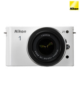 Nikon 1 J1 10.1MP SLR with 10-30 mm Kit Lens (White)