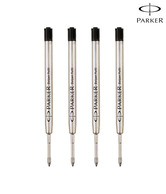 Parker Ball Pen Black Medium Refill (Pack Of 4)
