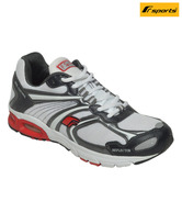 F Sports Tough White & Grey Sports Shoes