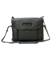 A-Progeny Black Textured Sling Bag