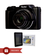 Rollei Powerflex 240 HD 16MP Semi-DSLR (Black) + AIMAX NEOSKY Tablet