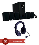 Philips Dsp2600 5.1 Speaker With Verve Hs100 Headphone