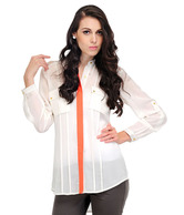 Yepme Amber White Tunic Top