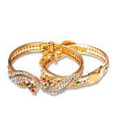 Adhira Ethnic Multi-colour Stone Studded Kada Pair