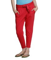 Raves Zesty Red Cotton Lycra Tights