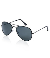 Gansta Classic Black Aviator Sunglasses
