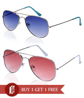 Gansta Lovely Aviator Sunglasses - Buy 1 Get 1 Free