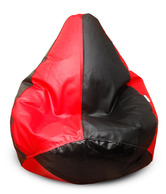 Biggie Black & Red Bean Bag - XL