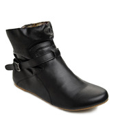 Catwalk Cosy Black High Ankle Boots