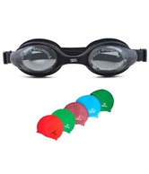 Viva 55 Swimming Goggles with Silicon Cap (Pack of 2)