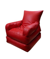 Biggie Foldable Bean Bag Lounger - Red