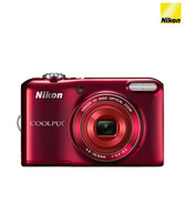 Nikon Coolpix L28 20.1MP Point & Shoot Digital Camera (Red)