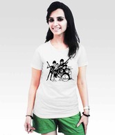Incynk White Graphic Printed  T-Shirt