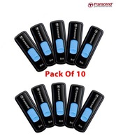 Transcend Jet Flash 500 8GB Pen Drive (Pack of 10)