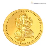 Infinium 24kt 2g 999 Purity ASSAY Certified Ganesh Gold Coin