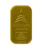 Infinium 24kt 50g 999 Purity ASSAY Certified Gold Bar