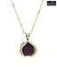 Piebee Silver String Amethyst Pendant Necklace