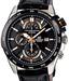 Casio Black & Rose Gold Multi-layered Face Design Watch