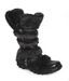 Massimo Italiano Stylish Black Mid Calf Boots