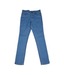 Palm Tree Cotton Blue Fixed Waist Jeans