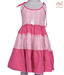 Kilkari Alluring Tied Strap Pink Frock For Kids