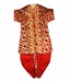 Raja Sahab Red & Golden Traditional Set For Kids