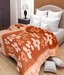 HandloomWala Brown Floral Double Bed A/C Blanket
