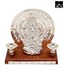 AG Silver Plated Ganesha Idol With 2 Diyas