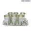 Bharat Handicrafts German Silver Glass Set & Tray