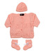 Bunai Peach Hand Knitted Designer Babyset