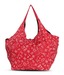 Frolic Red Contemporary Print Hobo Bag