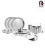 Mosaic Stainless Steel Dinner Set - 16 Pcs