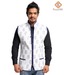 Aapno Rajasthan White & Blue Reversible Puffer Jacket