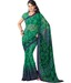 Prafful Pretty Green Embroidered Saree With Unstitched Blouse