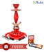 Go Hooked Antique Red Hookah Combo With Free Flavour