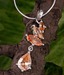 Lencia Orange CZ Sterling Silver Pendant